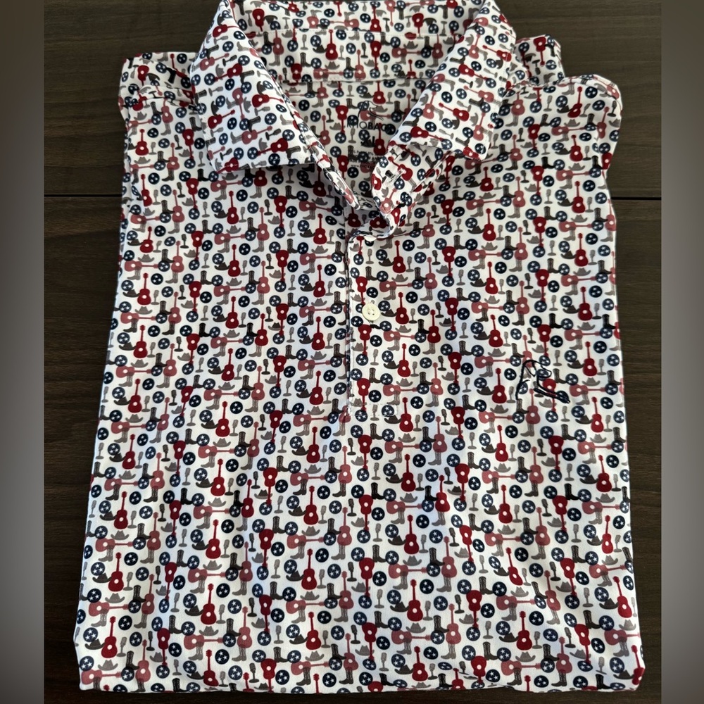 Stylish Red and Black Patterned Men's Shirt